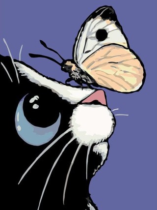 Картина по номерам «Красивая бабочка»