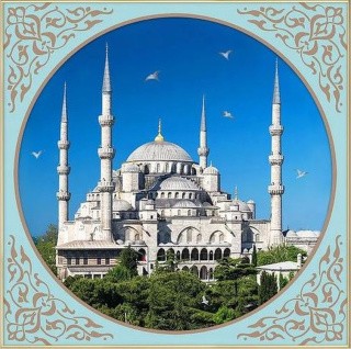 Алмазная вышивка «Голубая Мечеть в Стамбуле»