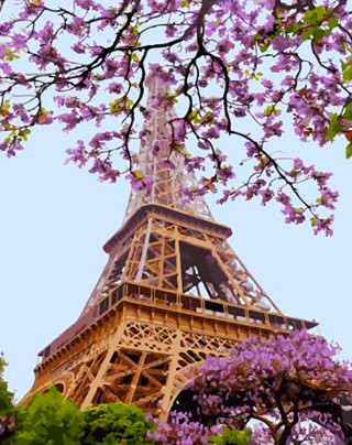 Картина по номерам «Очарование Парижа»