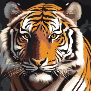 Картина по номерам «Портрет тигра»
