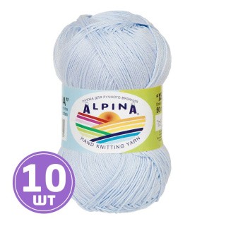 Пряжа Alpina XENIA (137), бледно-голубой, 10 шт. по 50 г