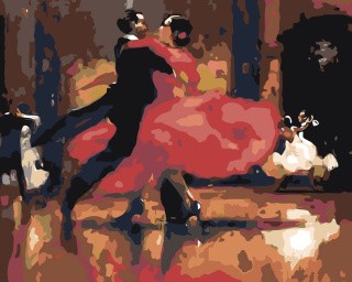 Картина по номерам «Огненный вальс» Картина по номерам «Огненный вальс»