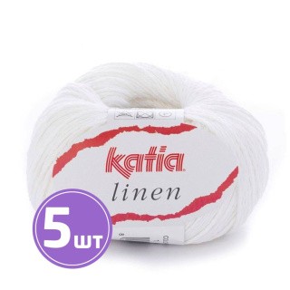 Пряжа Katia Linen (1), ультрабелый, 5 шт. по 50 г Пряжа Katia Linen (1), ультрабелый, 5 шт. по 50 г
