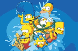 Картина по номерам «Simpsons Симпсоны: Семья со шлангом»