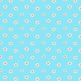 Ткань для пэчворка «БАБУШКИН СУНДУЧОК», 50x55 см, 140 г/м2, 100% хлопок, цвет: БС-41 ромашки, голубой, Peppy