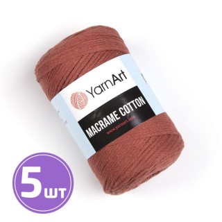 Пряжа YarnArt Macrame Cotton (785), терракот, 5 шт. по 250 г Пряжа YarnArt Macrame Cotton (785), терракот, 5 шт. по 250 г