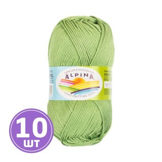 Пряжа Alpina ANABEL (160), зеленый, 10 шт. по 50 г