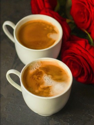 Алмазная вышивка «Кофе и розы»