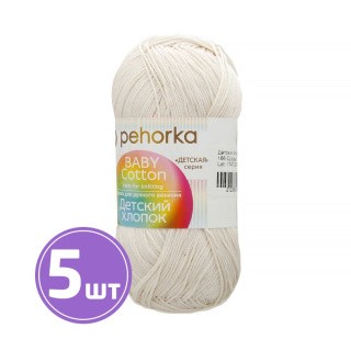 Пряжа Пехорка Детский хлопок (166), суровый, 5 шт. по 100 г Пряжа Пехорка Детский хлопок (166), суровый, 5 шт. по 100 г