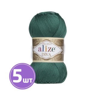 Пряжа ALIZE Diva Silk effekt (453), малахит, 5 шт. по 100 г Пряжа ALIZE Diva Silk effekt (453), малахит, 5 шт. по 100 г