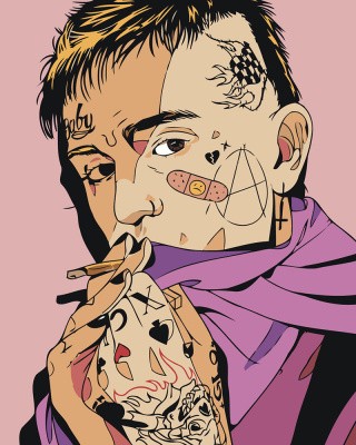 Картина по номерам «Рэпер Лил Пип Lil Peep: тату арт» Картина по номерам «Рэпер Лил Пип Lil Peep: тату арт»