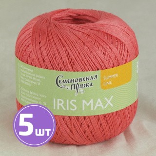Пряжа Семеновская IRIS max (115), коралловый 5 шт. по 100 г Пряжа Семеновская IRIS max (115), коралловый 5 шт. по 100 г
