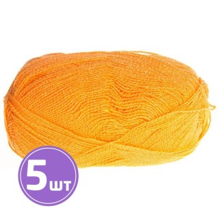 Пряжа Семеновская Firelight (4803), ярко оранжевый-золотой 5 шт. по 100 г