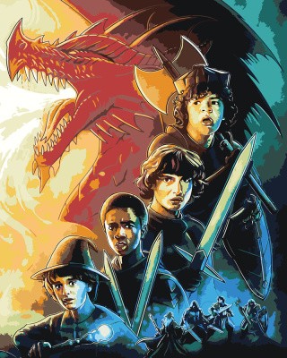 Картина по номерам ОСД Очень странные дела Картина по номерам ОСД Очень странные дела