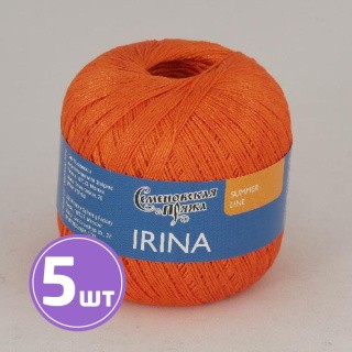 Пряжа Семеновская Irina (655), ярко-оранжевый 5 шт. по 100 г Пряжа Семеновская Irina (655), ярко-оранжевый 5 шт. по 100 г