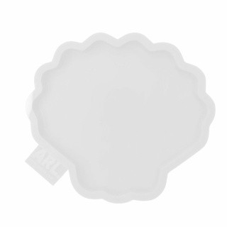 Глянцевый силиконовый молд Ракушка круг (white), Art Resin LAB