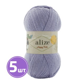 Пряжа ALIZE Happy kids (Хеппи кидс) (257), стальной, 5 шт. по 100 г Пряжа ALIZE Happy kids (Хеппи кидс) (257), стальной, 5 шт. по 100 г