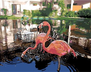 Картина по номерам «Розовые фламинго» Картина по номерам «Розовые фламинго»