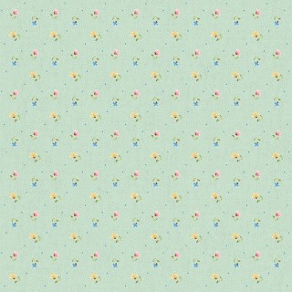 Ткань для пэчворка Нежная История, 146 г/м², 50х55 см, 100% хлопок, цвет: зеленый, принт, Peppy
