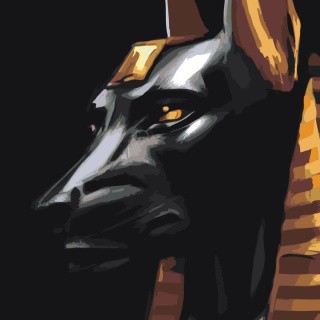 Картина по номерам «Портрет Анубиса» Картина по номерам «Портрет Анубиса»