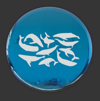 №518 Наклейка (Серебро) Sticker, Art Blong
