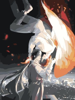 Картина по номерам «Аниме. Поцелуй» Картина по номерам «Аниме. Поцелуй»