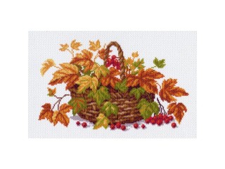 Рисунок на канве «Осенние листья»