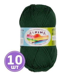 Пряжа Alpina NANA (22), темно-зелёный, 10 шт. по 50 г Пряжа Alpina NANA (22), темно-зелёный, 10 шт. по 50 г