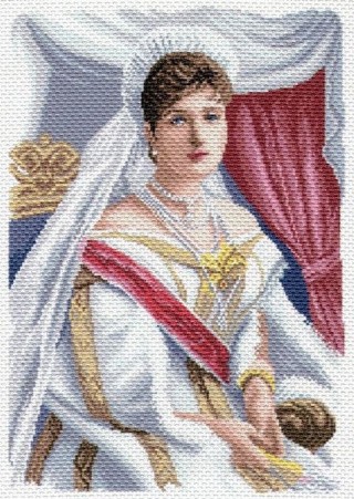 Рисунок на канве «Императрица Александра»