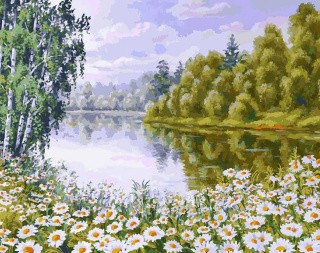 Картина по номерам «В ромашковом краю» Картина по номерам «В ромашковом краю»
