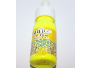 Краска для эбру желтая (неоновая) 30 мл, ArtDeco Краска для эбру желтая (неоновая) 30 мл, ArtDeco