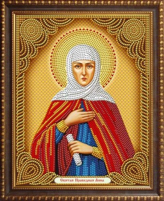 Алмазная вышивка «Икона Святая Праведная Анна»