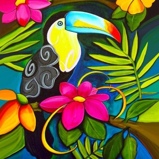 Алмазная вышивка «Тропический рай» Алмазная вышивка «Тропический рай»