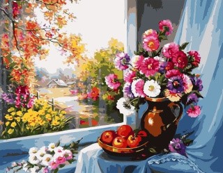 Картина по номерам «Цветочный натюрморт» Картина по номерам «Цветочный натюрморт»