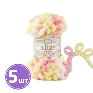 Пряжа ALIZE Puffy color (6369), мультиколор, 5 шт. по 100 г Пряжа ALIZE Puffy color (6369), мультиколор, 5 шт. по 100 г
