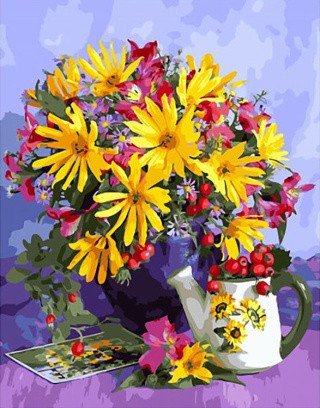 Картина по номерам «Яркий букет» Картина по номерам «Яркий букет»