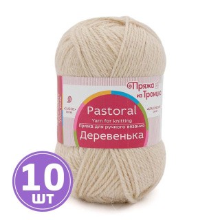 Пряжа из Троицка Деревенька (166), суровый, 10 шт. по 100 г Пряжа из Троицка Деревенька (166), суровый, 10 шт. по 100 г