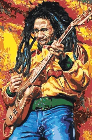 Картина по номерам «Боб Марли»
