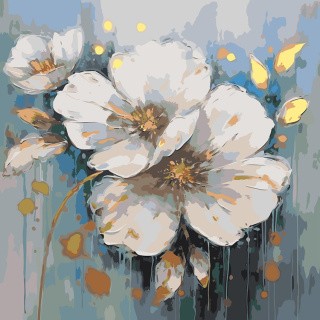 Картина по номерам «Цветы: Нежная композиция»
