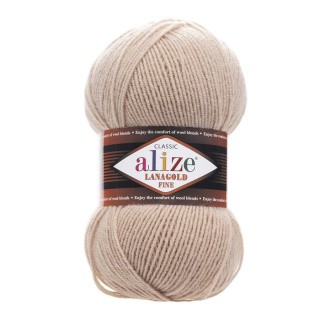 Пряжа ALIZE LanaGold Fine (Ализе Лана голд файн) (05), светло-бежевый, 5 шт. по 100 г Пряжа ALIZE LanaGold Fine (Ализе Лана голд файн) (05), светло-бежевый, 5 шт. по 100 г