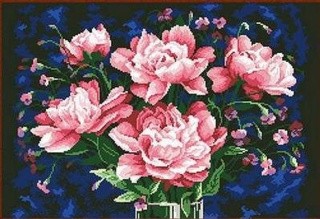 Рисунок на ткани «Пионы» Рисунок на ткани «Пионы»