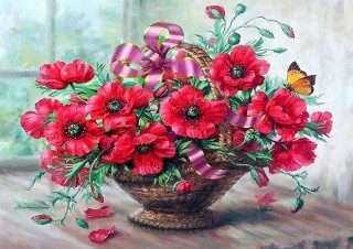 Рисунок на ткани «Маки» Рисунок на ткани «Маки»