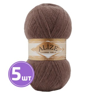 Пряжа ALIZE Angora Gold (493), темный коричневый, 5 шт. по 100 г Пряжа ALIZE Angora Gold (493), темный коричневый, 5 шт. по 100 г