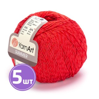 Пряжа YarnArt Summer (Саммер) (16), кармин, 5 шт. по 100 г Пряжа YarnArt Summer (Саммер) (16), кармин, 5 шт. по 100 г