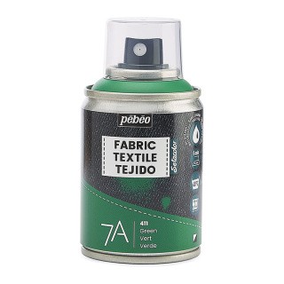 Краска для текстиля 7А Spray (аэрозоль), цвет: зеленый, 100 мл, Pebeo