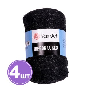 Пряжа YarnArt Ribbon Lurex (Риббон Люрекс) (722), черный, 4 шт. по 250 г Пряжа YarnArt Ribbon Lurex (Риббон Люрекс) (722), черный, 4 шт. по 250 г