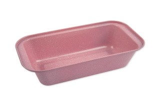 Форма металлическая для кексов, пирогов, хлеба, 25,5x13 см, розовая, S-CHIEF