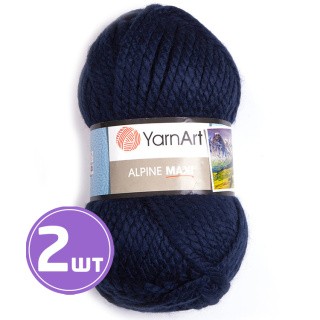 Пряжа YarnArt Alpine Maxi (Альпина Макси) (674), темно-синий, 2 шт. по 250 г Пряжа YarnArt Alpine Maxi (Альпина Макси) (674), темно-синий, 2 шт. по 250 г