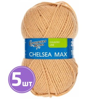 Пряжа Семеновская Chelsea MAX (28), песочный 5 шт. по 100 г Пряжа Семеновская Chelsea MAX (28), песочный 5 шт. по 100 г