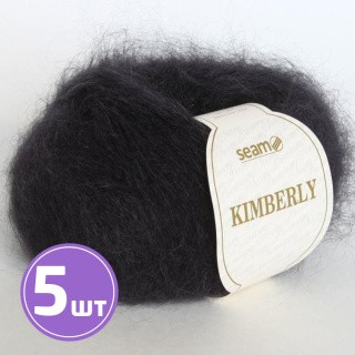 Пряжа SEAM KIMBERLY (6081), черный, 5 шт. по 25 г Пряжа SEAM KIMBERLY (6081), черный, 5 шт. по 25 г